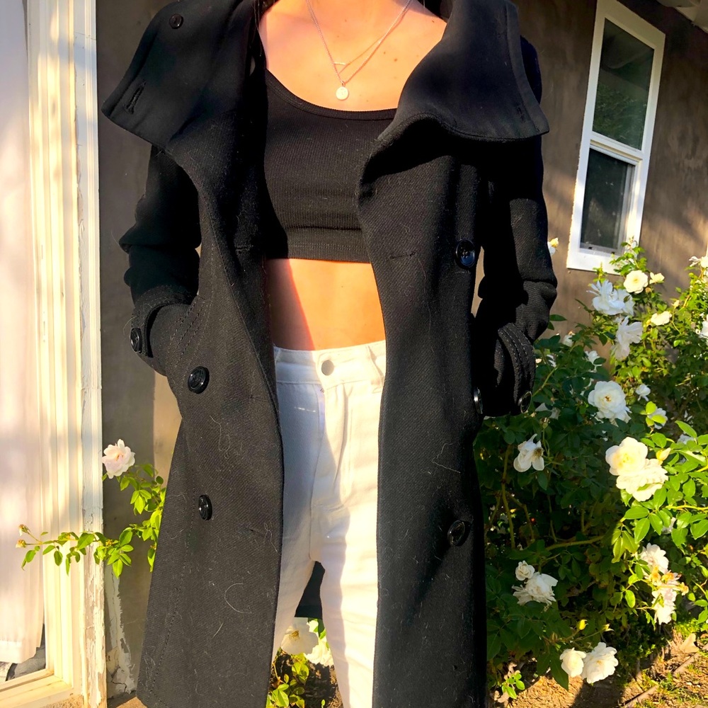 Black Pea coat